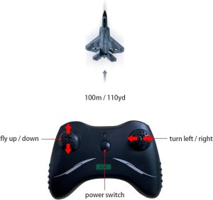 2-Channel RC Airplane with Remote Control